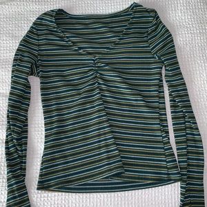 Striped Green Long Sleeve